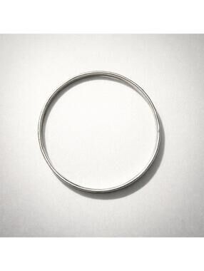 Vintage Silver Engraved Bangle Bracelet